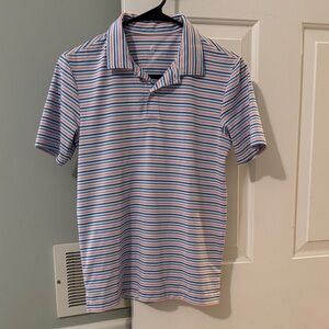 Class Club Blue and Pink Striped Polo Shirt
